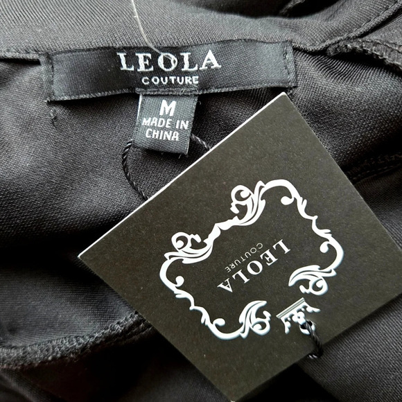 Leola Couture Black Mini Dress NWT - Picture 10 of 11